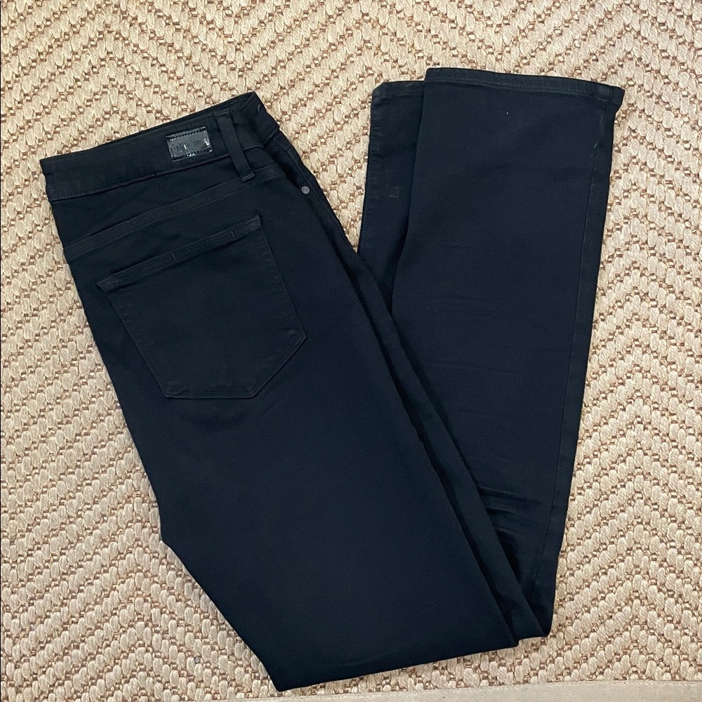 PAIGE - Hoxton Straight Legged Denim Jeans - Black 31